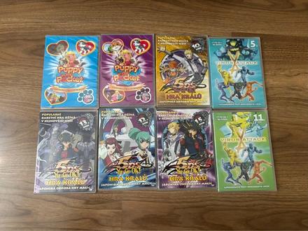 Detské animované rozprávky a seriály na dvd (yu-gi,