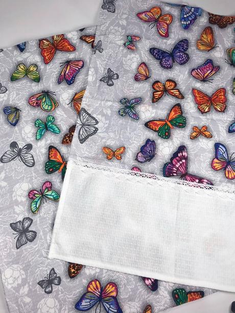 Utierky motýle s krajkou set 2 kusy, 