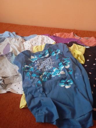 Tričká 10ks s krátkym rukávom 146/152, 146