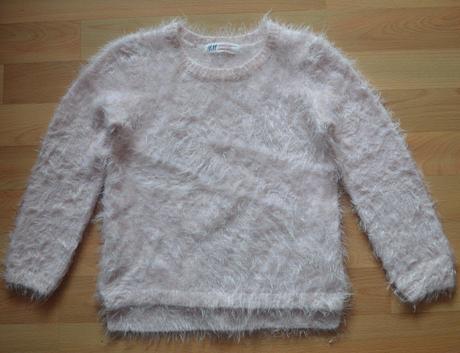Jemný chlpatý pulóvrik v.116, h&m,116