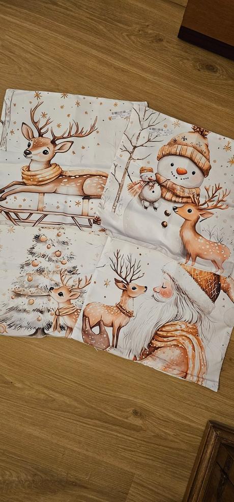 Vianočné obliečky 4ks 40x40 cm, 