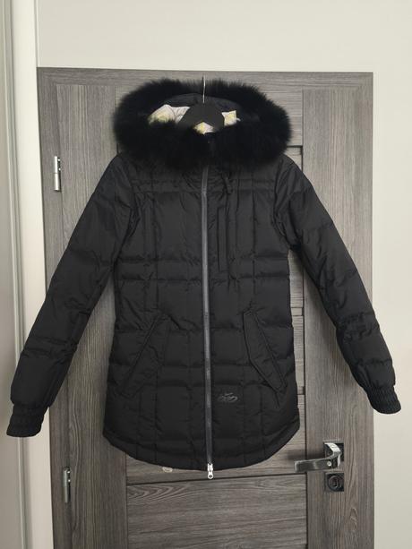 Lyziarska paperova bunda nike s pravou kozusinou z, nike,xs