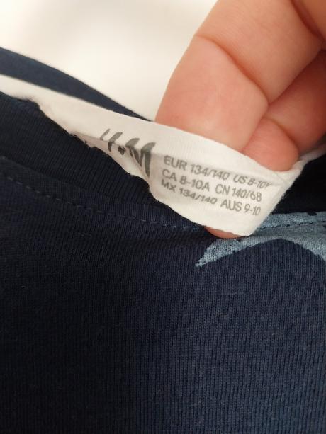 Tricko hviezda, h&m,134