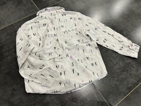 Biela blúzka s písmenkami, reserved,122