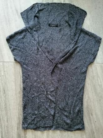 Sivý pletený top, vm, m