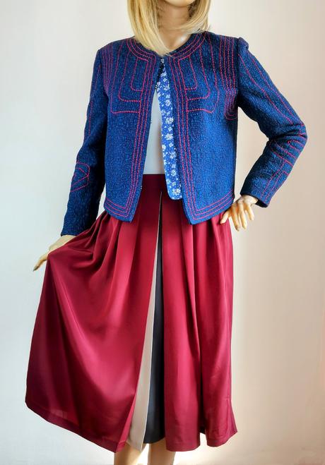 P_jean - originálny kabátik vo folklórnom štýle, m