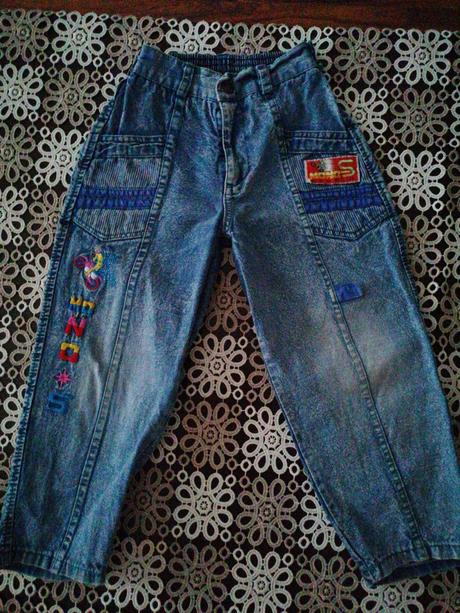 Detské riflove nohavice unisex 104 (3r), 104