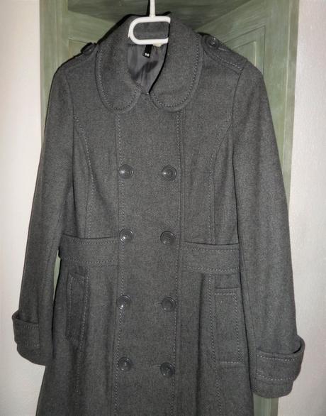 Dvojradový kabát, h&m,36