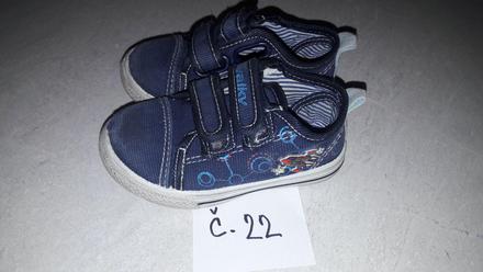 Detské plátené tenisky, veľ. 22, 22