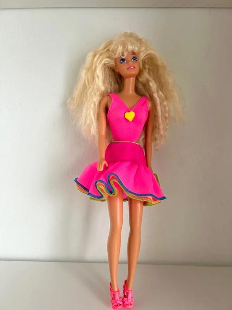 Barbie retro s dlhými blond vlasmi - mattel č.12, 