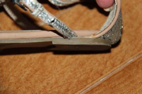 Strieborné sandálky, next,31