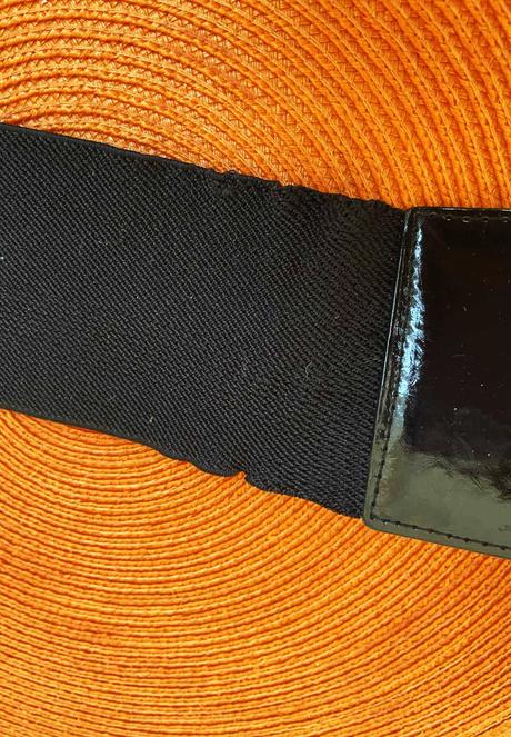 Elastický hrubý lakový opasok, 