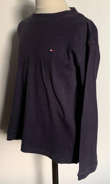 Tommy hilfiger tmavomodré tričko s dlhým rukávom, tommy hilfiger,122