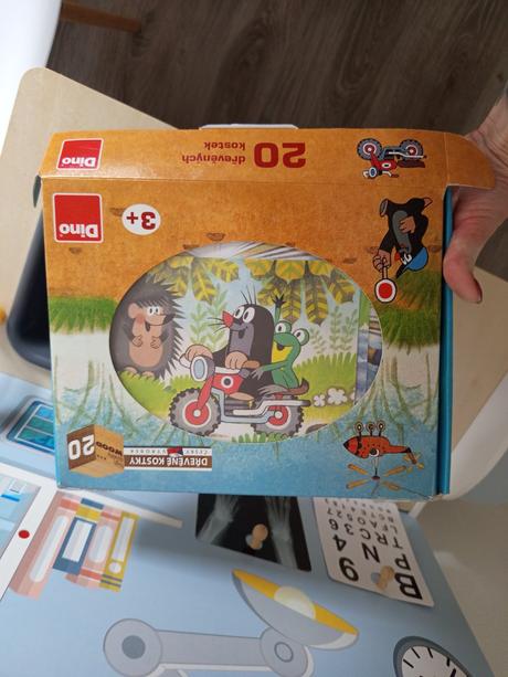 Drevené kocky krtko dopravné prostriedky, 