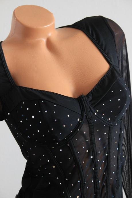 Čierny body top, s/m, s