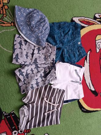 Kraťasy + klobúk na leto - 92, 92