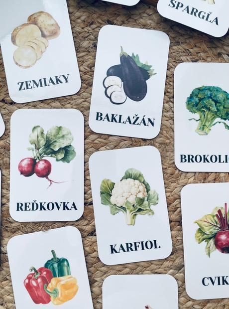 Zelenina - slovenské komunikačné kartičky, 
