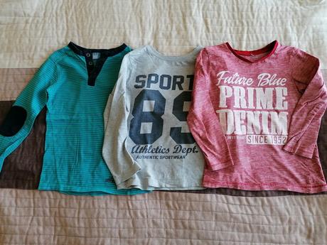 3x tričko dl. rukáv v. 116, palomino,116