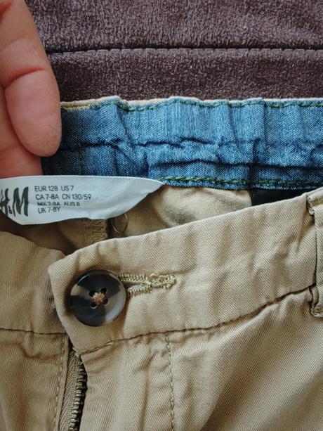 Kraťasky bavlnené, h&m,128