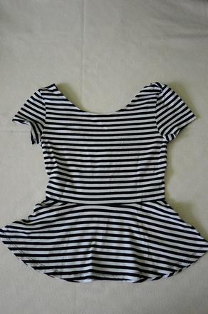 Pásikavý top, h&m,s