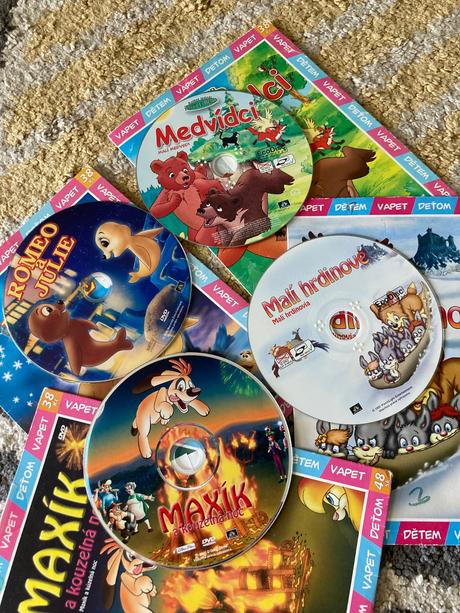 Dvd rozprávky 4ks, 