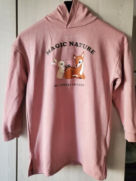 Šaty/predĺžená mikina, h&m,134