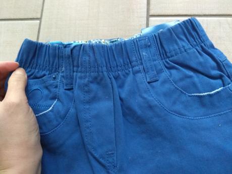 Modré nohavice s poštovným, 110