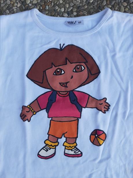 Biele tričko s dorou velk. 122., 122