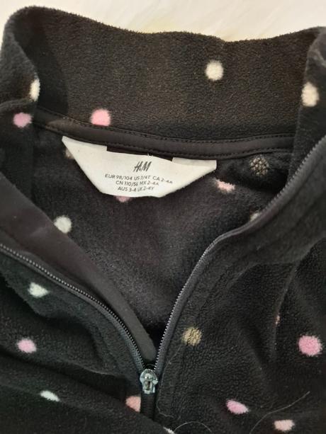 Fleecova mikina, h&m,110