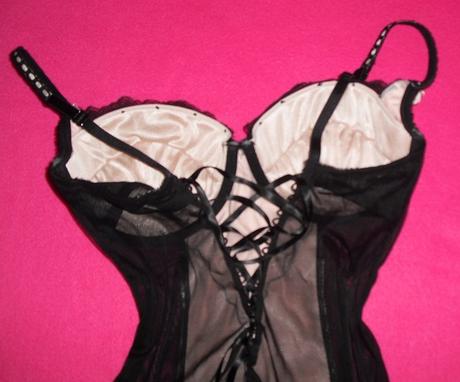 Korzetova satenova kosielka, s