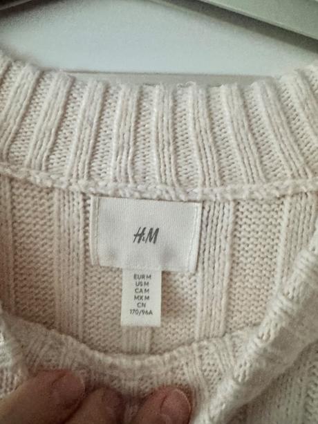 Kremove pletene šaty h&m, h&m,m