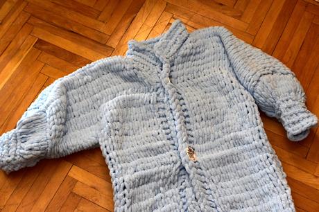 Dámsky úpletový kabát - hand made, 