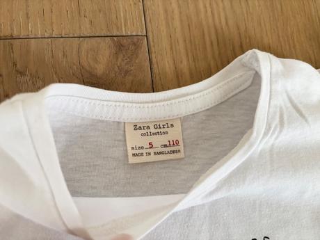 Krasne tricko zara s volanovymi rukavmi, zara,110