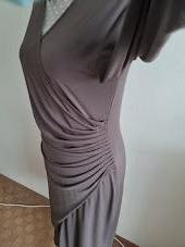 Bledohnedé elastické šaty 38, 38