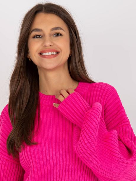 Dámsky pulover mia ružová fluo, 