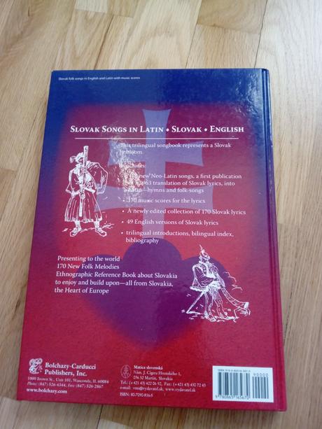 Kniha slovak songs, 