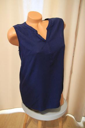 Modrý top z viskózy, m, m