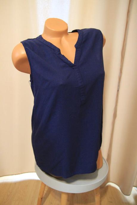 Modrý top z viskózy, m, m