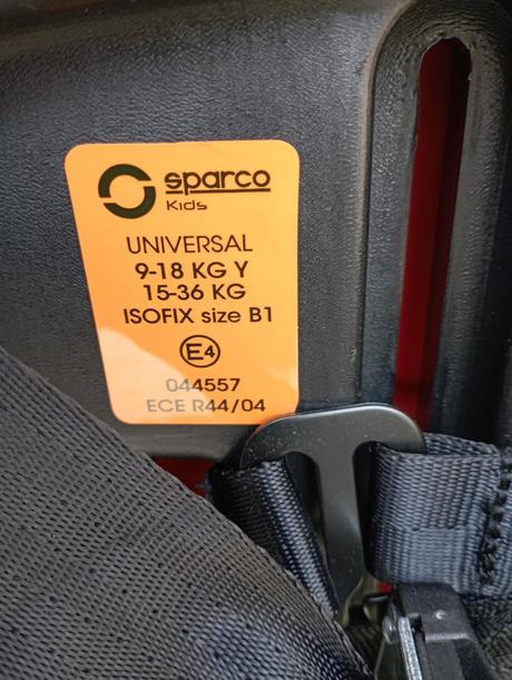 Sparco 9-36kg modrá isofix universal, 