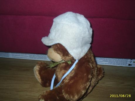 Zimná krémová čiapka, obvod 40-42 cm, 62