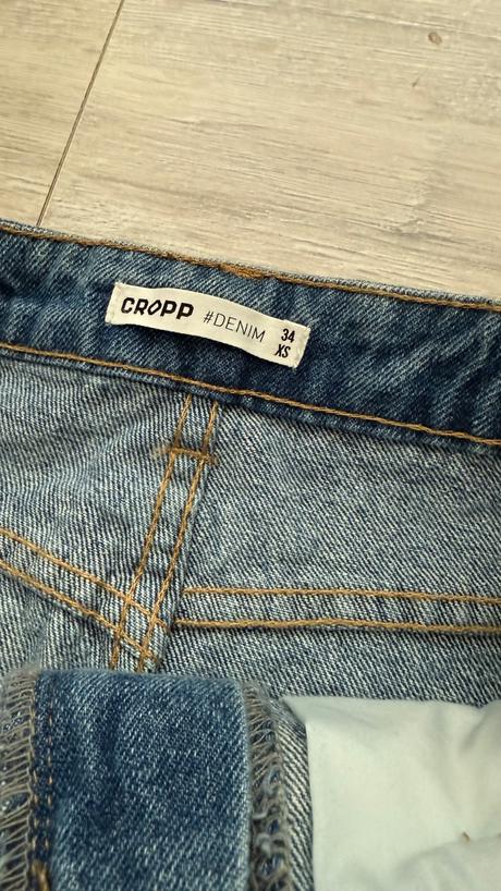 Riflova sukňa cropp, denim,xs