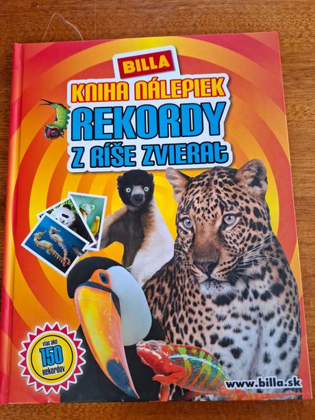 Billa kniha nálepiek rekordy z ríše zvierat, 