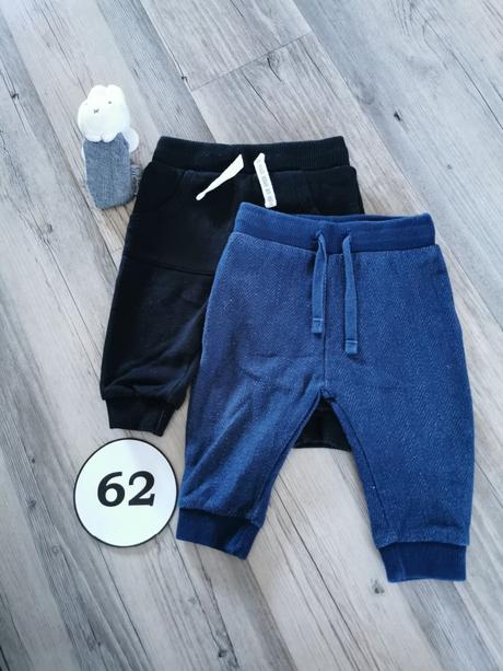 Čierne a modré teplakové nohavice f&f, f&f,62