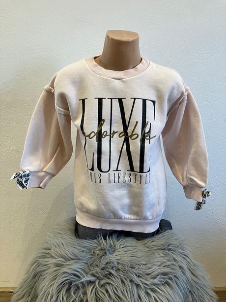 Dievčenská mikina s nápisom a volánmi (4-5 r.), river island,110