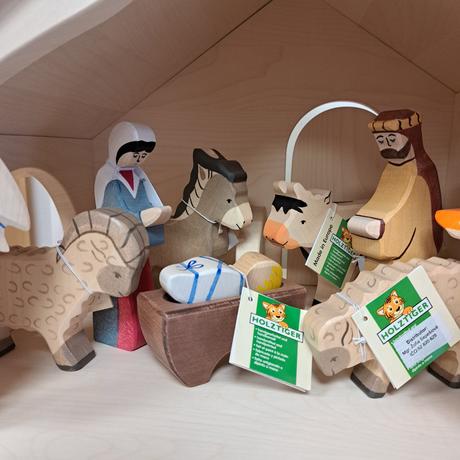 Drevené zvieratká, farma, betlehem holztiger, 