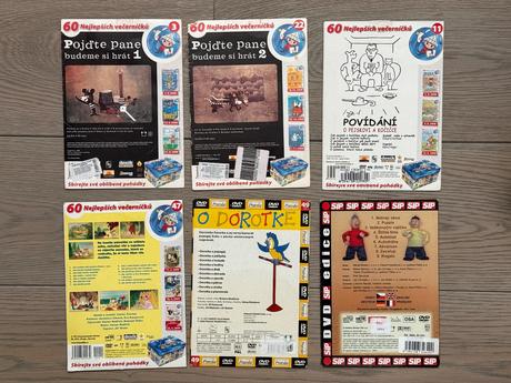 Rôzne detské dvd,