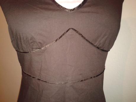 Hnedé elastické šaty veľ. s, s