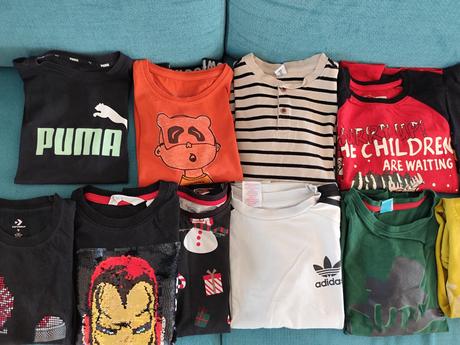 Balík tričiek v. 122/128-134, 128