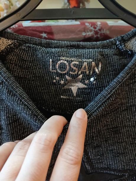 Blúzkový pulover 160 cm, losan,164