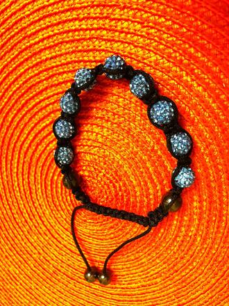 Uťahovací štrasový náramok, 